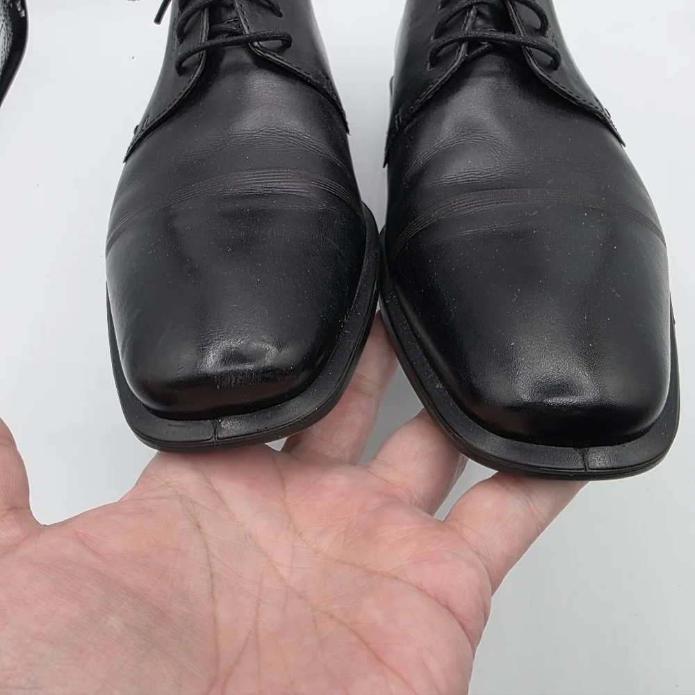 ECCO Mens Cairo Oxford Black Shoes Size 11 Or 11.5 (45) Lace Up Comfort Business